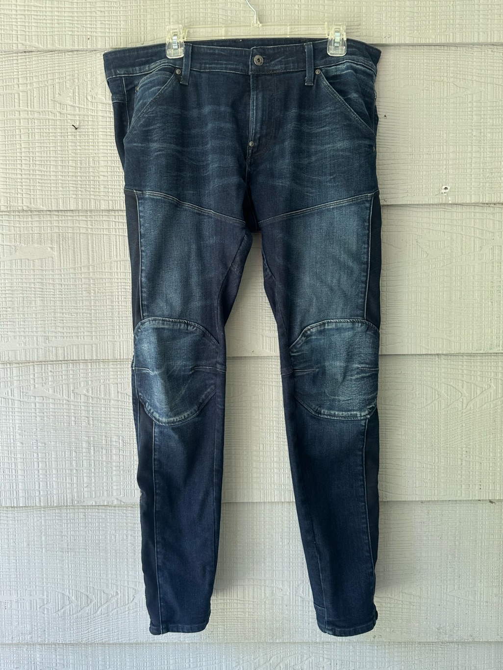 G-Star Raw 5620 Ankle Zip 3d Skinny Knee Panels Jeans ~ Men’s 36”X32”